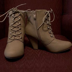 Tan ankle boots